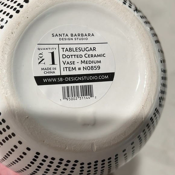 Dotted Pattern Bud Vase - Medium/NWT - Picture 6 of 6